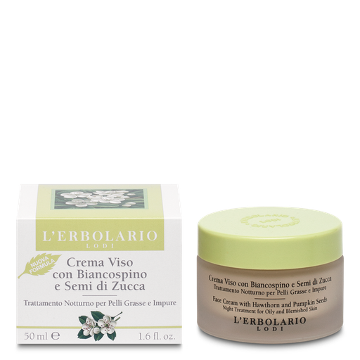 [011.289] Crema da Notte per Pelli Impure con Biancospino e Semi di Zucca 50ml