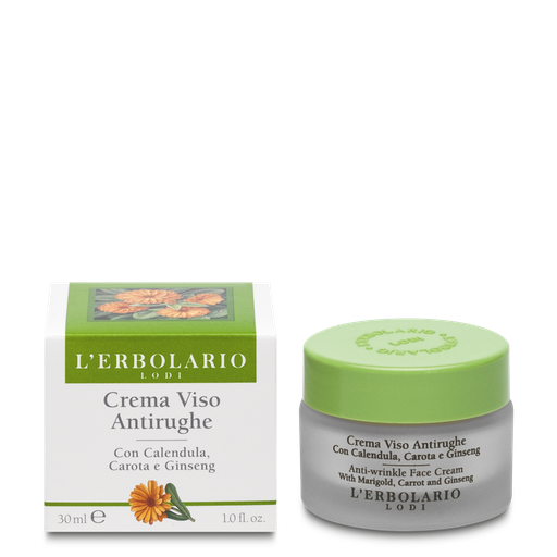 [011.023] Crema Viso Antirughe con Calendula, Carota e Ginseng 30ml