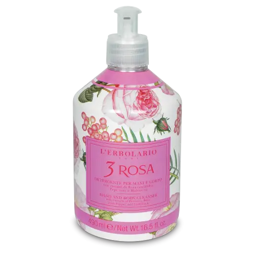 [026.059] 3 Rosa Detergente Mani & Corpo 490ml
