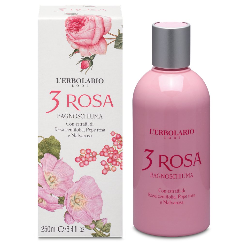 3 Rosa Bagnoschiuma 250ml