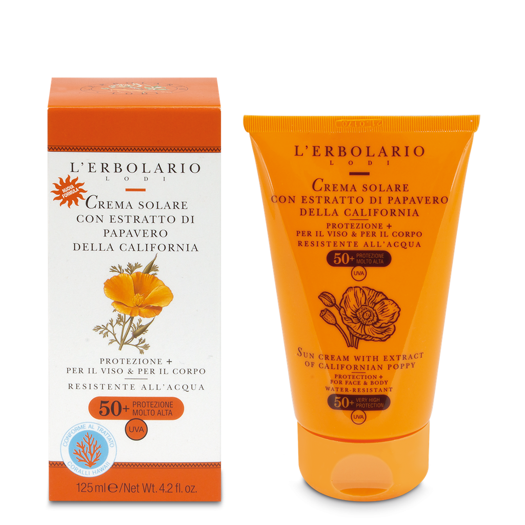 Crema Solare con Estratto di Papavero SPF 50+ 125ml