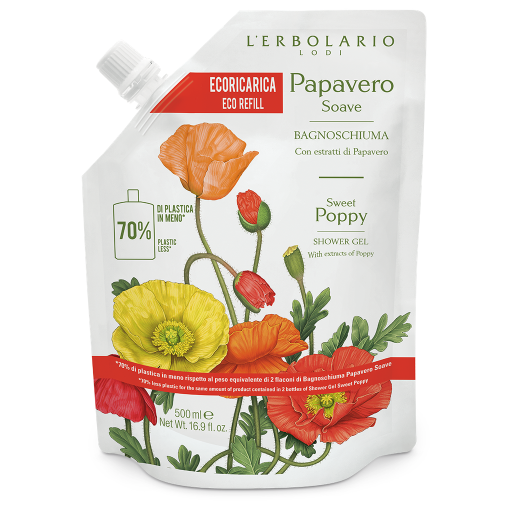 [036.016] Papavero Soave Ecoricarica Bagnoschiuma 500ml