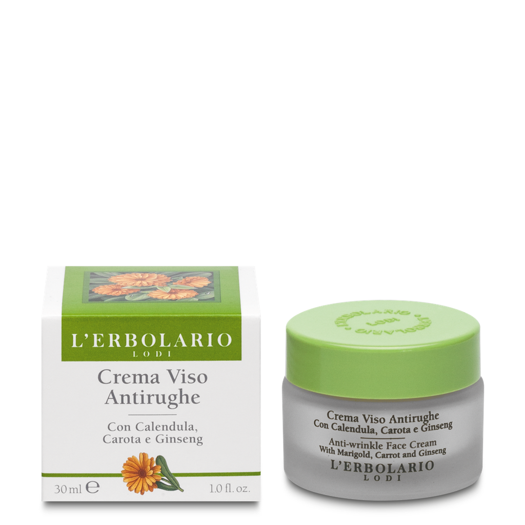 [011.023] Crema Viso Antirughe con Calendula, Carota e Ginseng 30ml