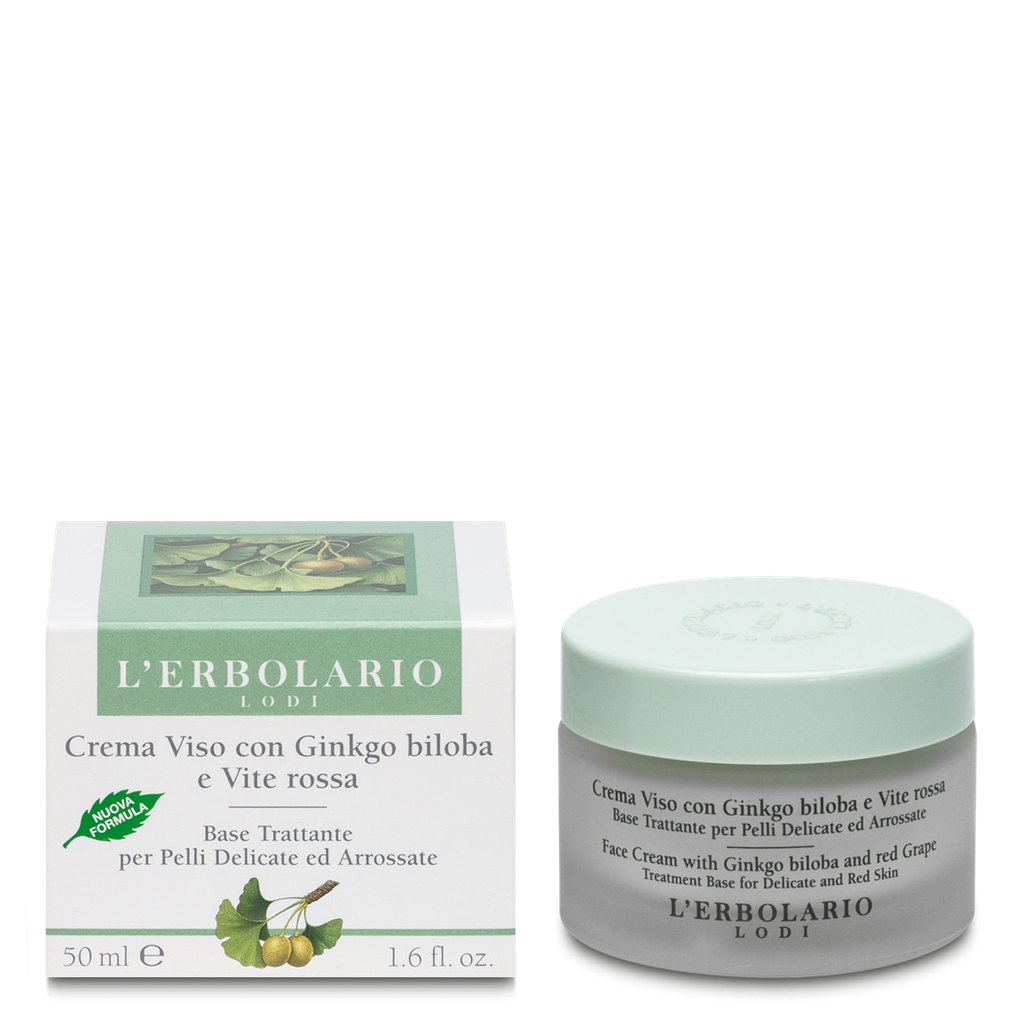 Crema Viso con Ginkgo Biloba e Vite Rossa 50ml