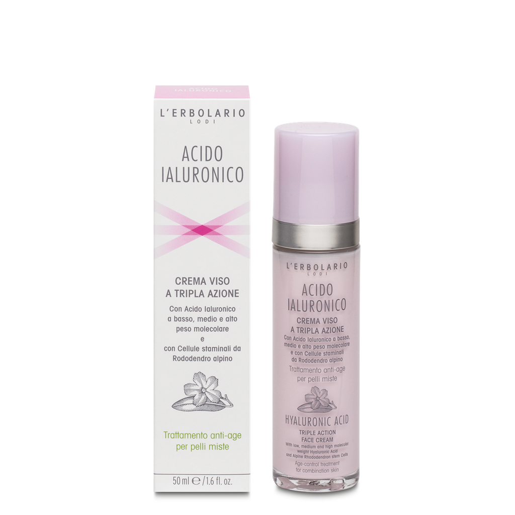 [011.699] Acido Ialuronico Crema Viso per Pelli Miste 50ml