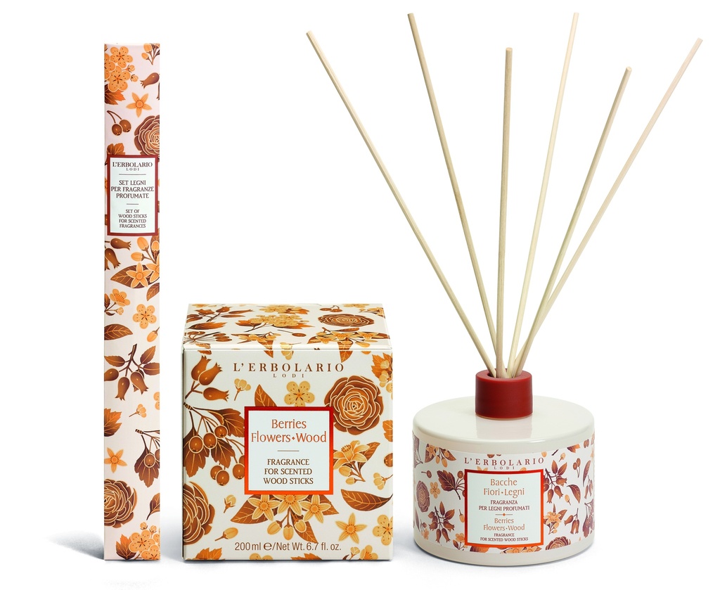 [081.073] Bacche Fiori Legni Fragranza per Legni Profumati 200ml