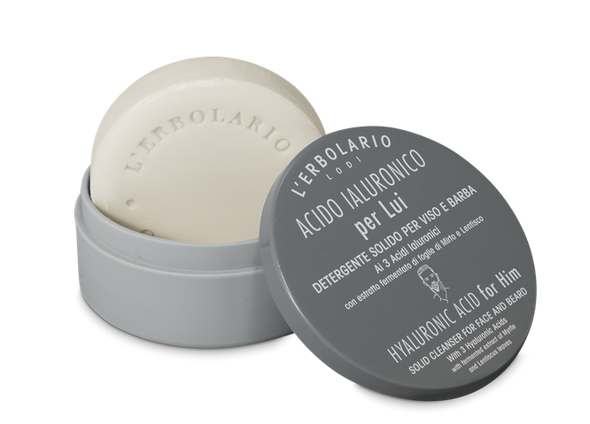 [042.081] Acido Ialuronico per Lui Detergente Solido 60g