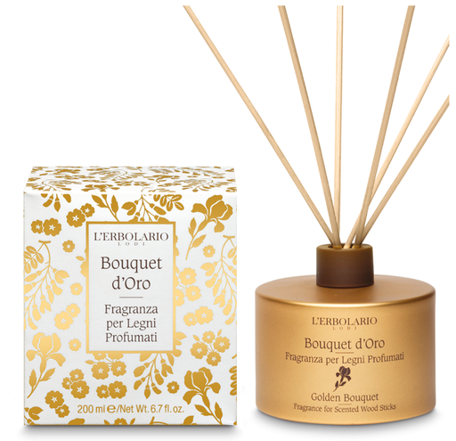 [081.048] Bouquet d'Oro Fragranza per Legni Profumati 200ml
