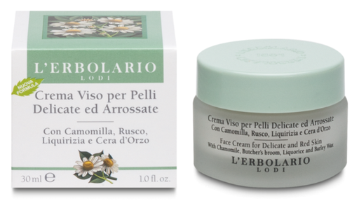 [011.024] Crema Viso per Pelli Delicate ed Arrossate con Camomilla, Rusco, Liquirizia e Cera d'Orzo 30ml